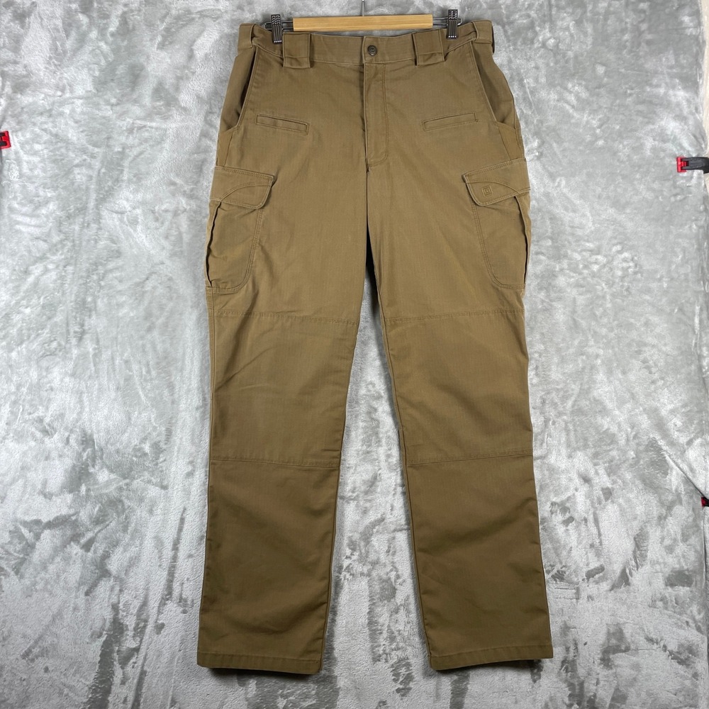 5.11 Tactical Cargo Pants Mens 34x34 Brown Ripstop Multi-Pocket 74369
